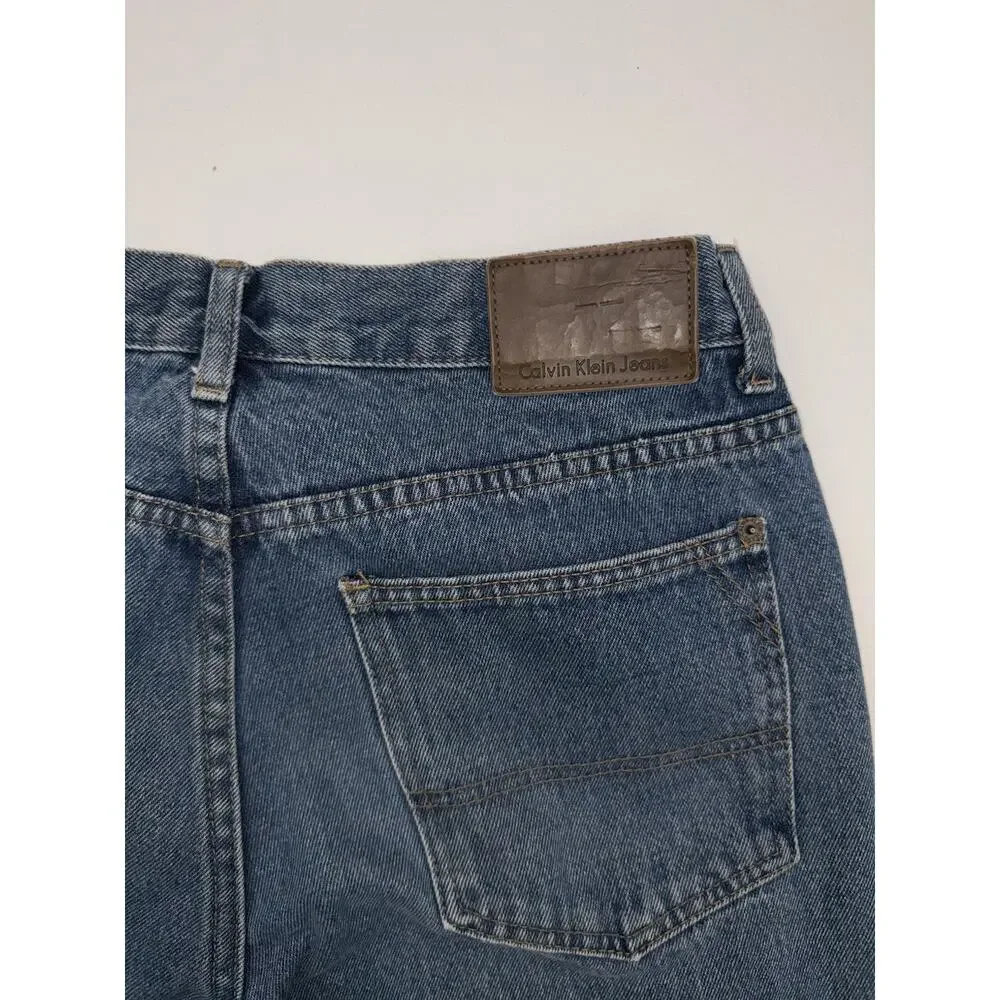 Calvin Klein Mens Medium Wash 5 Pocket Denim Jeans 32/31